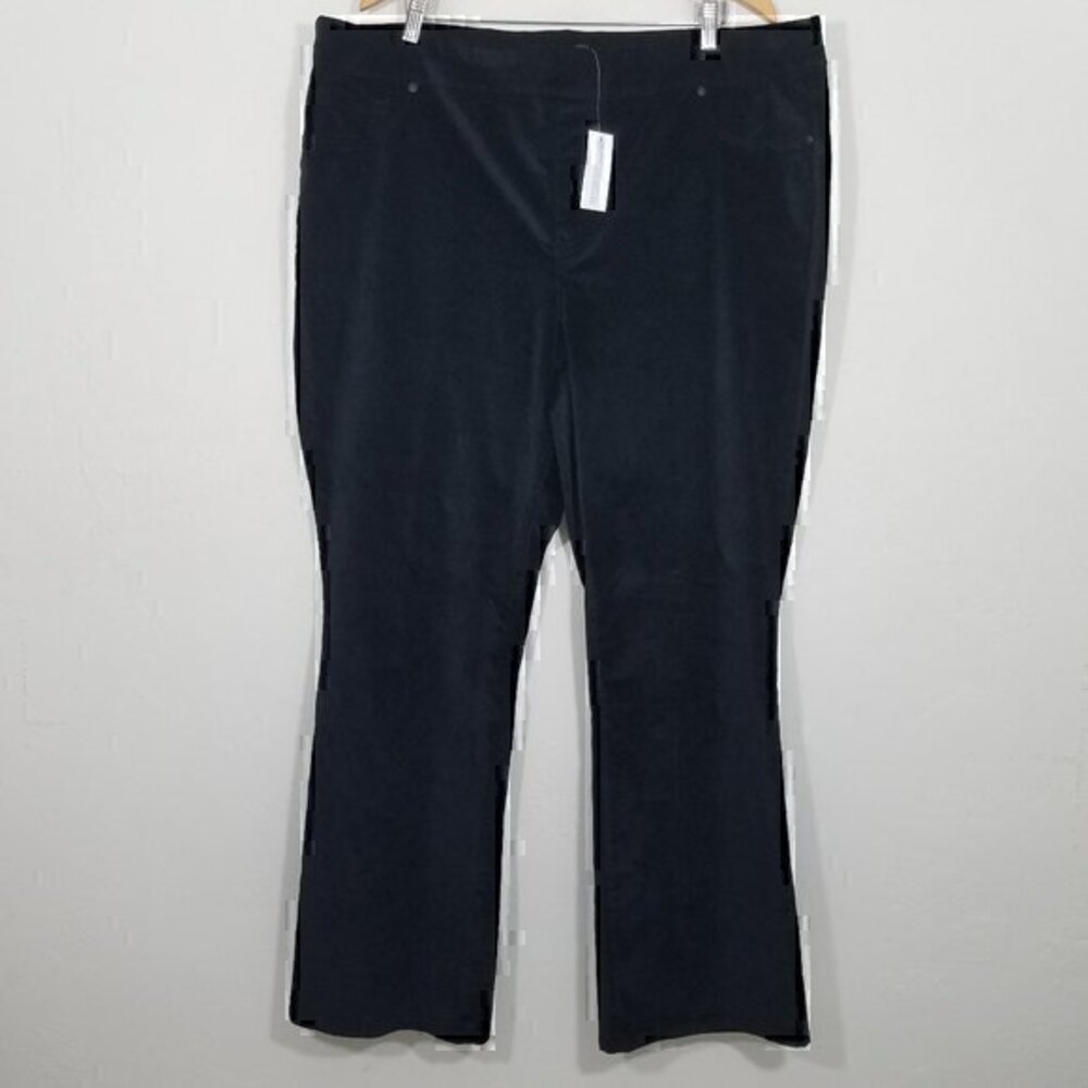 NWT DG2 by Diane Gilman Velour Velvet Super Stretch Pants Size 2X
